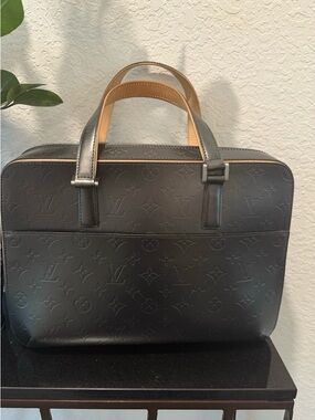 Louis Vuitton Monogram Matte Malden Business Briefcase+Wallet Excellent Cond